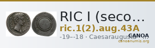 RIC I (second edition) Augustus 43A — CANOA
