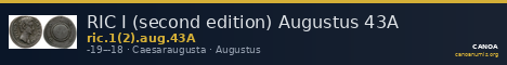 RIC I (second edition) Augustus 43A — CANOA