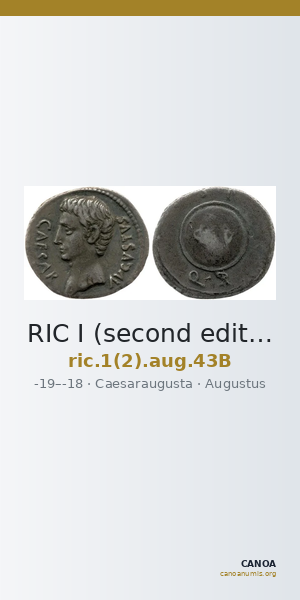RIC I (second edition) Augustus 43B — CANOA