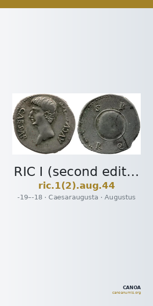 RIC I (second edition) Augustus 44 — CANOA