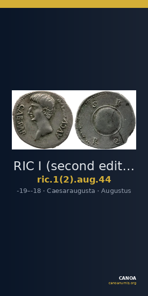 RIC I (second edition) Augustus 44 — CANOA