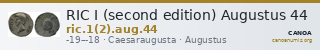 RIC I (second edition) Augustus 44 — CANOA