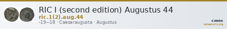 RIC I (second edition) Augustus 44 — CANOA