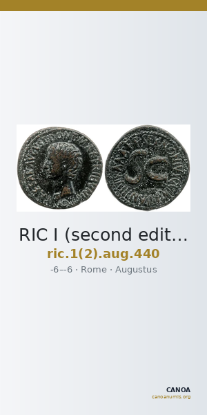 RIC I (second edition) Augustus 440 — CANOA