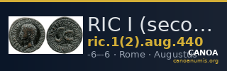 RIC I (second edition) Augustus 440 — CANOA