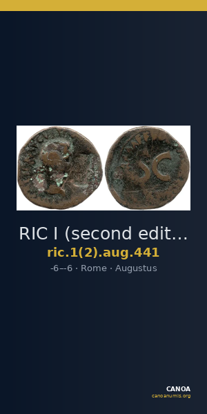 RIC I (second edition) Augustus 441 — CANOA
