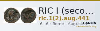 RIC I (second edition) Augustus 441 — CANOA