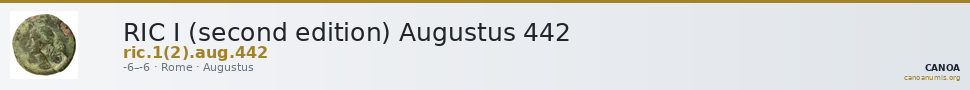 RIC I (second edition) Augustus 442 — CANOA