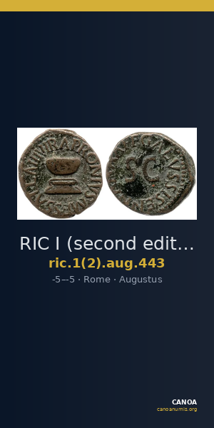 RIC I (second edition) Augustus 443 — CANOA