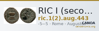 RIC I (second edition) Augustus 443 — CANOA