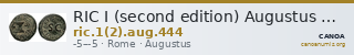 RIC I (second edition) Augustus 444 — CANOA