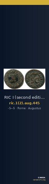 RIC I (second edition) Augustus 445 — CANOA