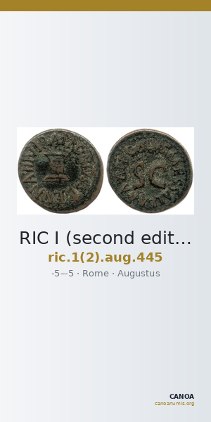 RIC I (second edition) Augustus 445 — CANOA