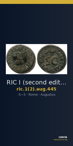 RIC I (second edition) Augustus 445 — CANOA