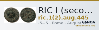 RIC I (second edition) Augustus 445 — CANOA