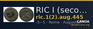 RIC I (second edition) Augustus 445 — CANOA