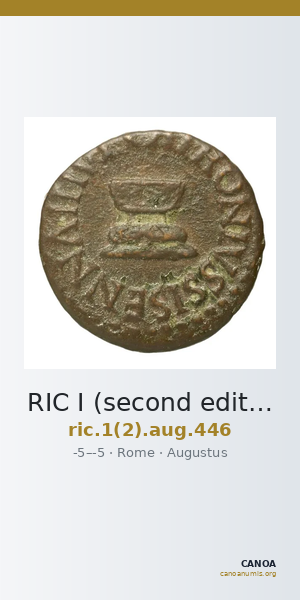 RIC I (second edition) Augustus 446 — CANOA