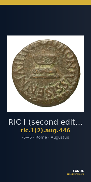 RIC I (second edition) Augustus 446 — CANOA