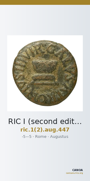RIC I (second edition) Augustus 447 — CANOA
