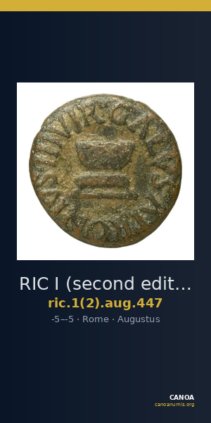 RIC I (second edition) Augustus 447 — CANOA