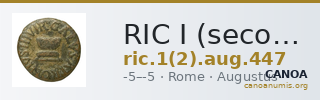 RIC I (second edition) Augustus 447 — CANOA