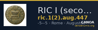 RIC I (second edition) Augustus 447 — CANOA