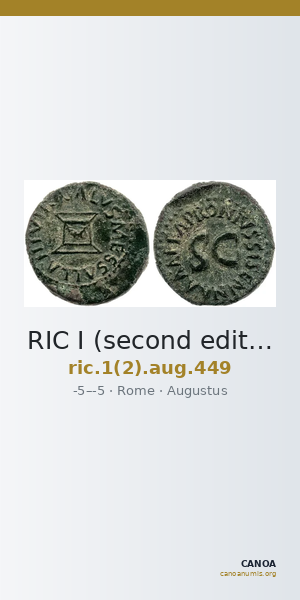 RIC I (second edition) Augustus 449 — CANOA
