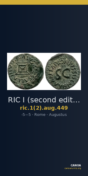 RIC I (second edition) Augustus 449 — CANOA