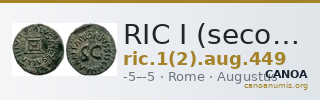 RIC I (second edition) Augustus 449 — CANOA