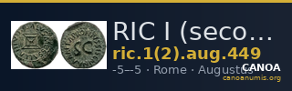 RIC I (second edition) Augustus 449 — CANOA