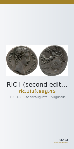 RIC I (second edition) Augustus 45 — CANOA