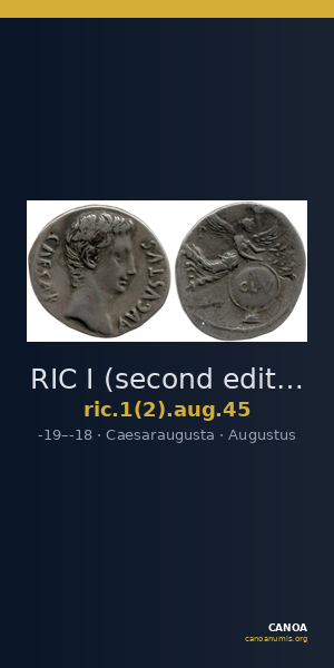 RIC I (second edition) Augustus 45 — CANOA