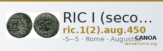 RIC I (second edition) Augustus 450 — CANOA