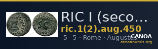 RIC I (second edition) Augustus 450 — CANOA