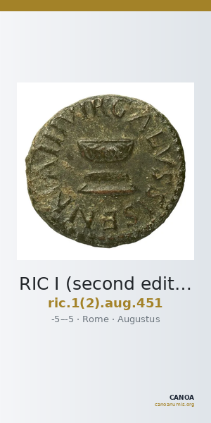 RIC I (second edition) Augustus 451 — CANOA
