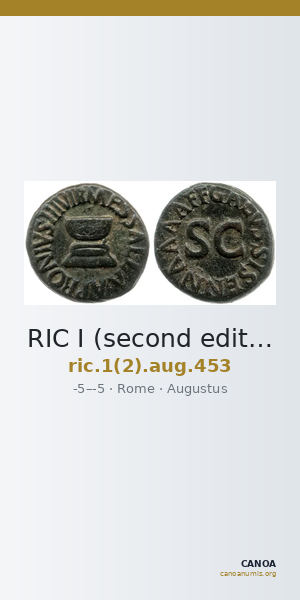 RIC I (second edition) Augustus 453 — CANOA