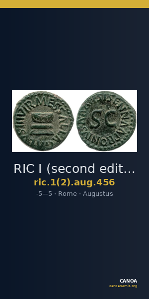 RIC I (second edition) Augustus 456 — CANOA