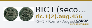 RIC I (second edition) Augustus 456 — CANOA