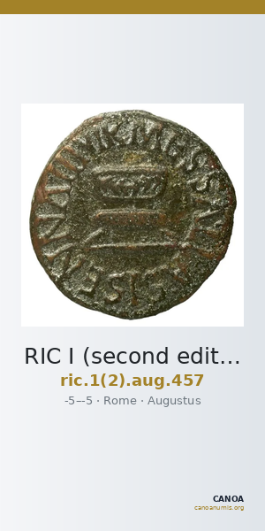 RIC I (second edition) Augustus 457 — CANOA