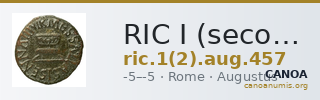 RIC I (second edition) Augustus 457 — CANOA