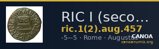 RIC I (second edition) Augustus 457 — CANOA