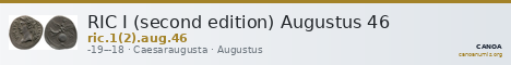 RIC I (second edition) Augustus 46 — CANOA