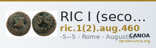 RIC I (second edition) Augustus 460 — CANOA