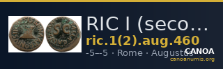RIC I (second edition) Augustus 460 — CANOA