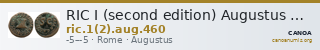 RIC I (second edition) Augustus 460 — CANOA