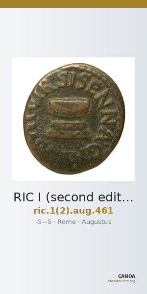 RIC I (second edition) Augustus 461 — CANOA