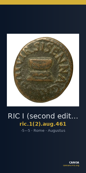 RIC I (second edition) Augustus 461 — CANOA