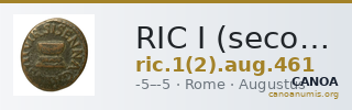 RIC I (second edition) Augustus 461 — CANOA