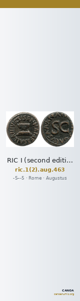 RIC I (second edition) Augustus 463 — CANOA