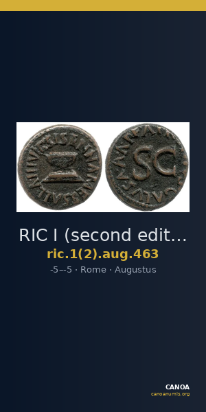 RIC I (second edition) Augustus 463 — CANOA